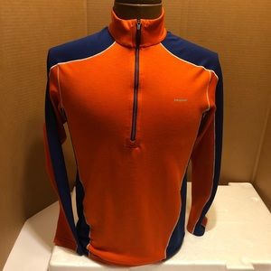 Patagonia long sleeve Tee shirt Orange & Blue XS